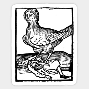 The Chicken - Medieval Graphic Sticker